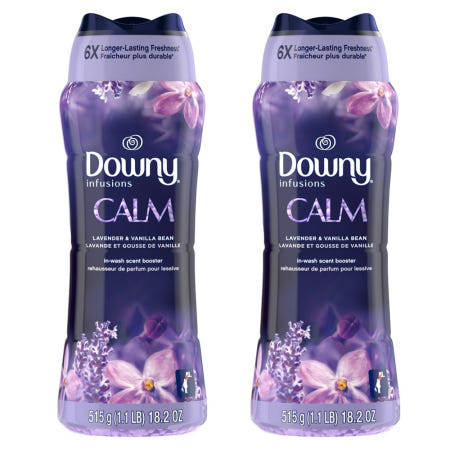 [해외]Downy Infusions Calm Lavender & Vanilla Bean Scent Booster 미국 다우니 인퓨젼 캄 라벤더 바닐라 세탁 향기 부스터 515g 2