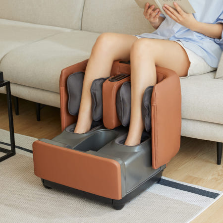 [중국산(중국OEM)][리퍼대전]R모션스툴 2세대 에어 롤링 종아리 발 다리 종아리 마사지기
