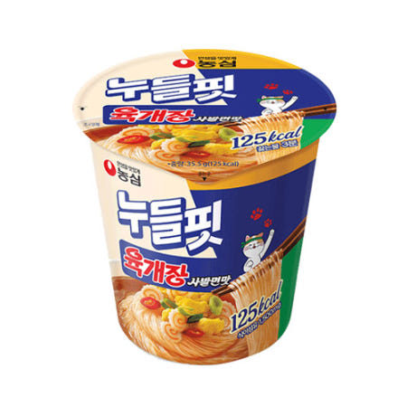 소컵라면 농심 누들핏 육개장사발면맛, 35.5g, 24개