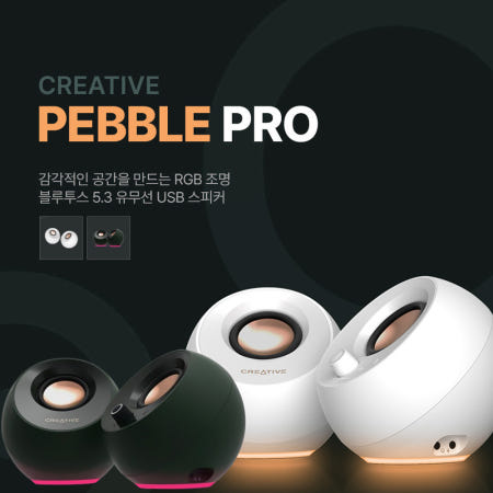 Creative 크리에이티브 PEBBLE PRO 스피커