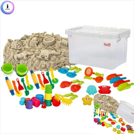 이햐 수학자연탐구 매직샌드디럭스세트 1435set 모래놀이 몰드 치료 감각 놀이용