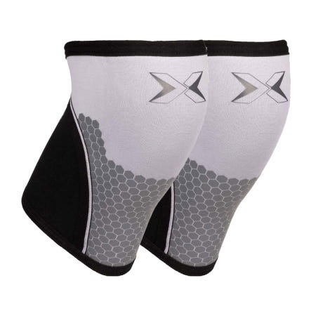 [해외]픽실 헥스 테크 무릎 보호대 7mm 0.2V 화이트 M 짐 스포츠 슬리브 밴디지 2개