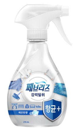 페브리즈 섬유탈취제 강력탈취 항균 플러스 깨끗한향 용기형 370ml 5개