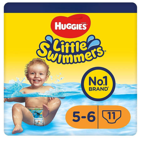 [해외]하기스 리틀 스위머스 기저귀 11개입 1팩 사이즈 5-6 HUGGIES Little Swimmers Disposable Swimsuits Stret