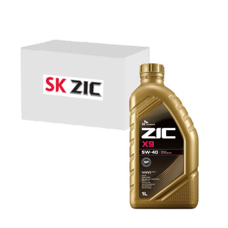 SK엔무브 지크 X9 5W40 1박스 (100% 합성유 가솔린용, 1L x 12개)