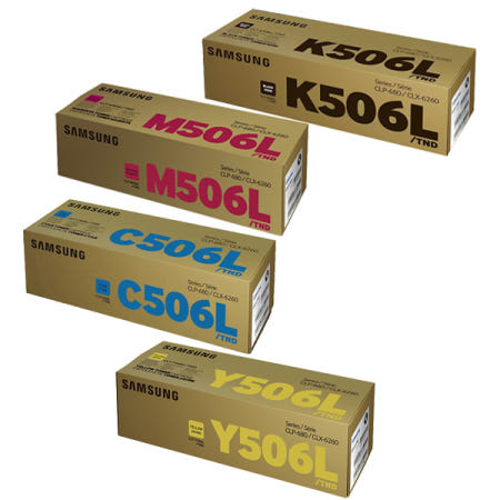 삼성 CLT-K506L C506L M506L Y506L 4색 1세트 대용량 토너 680ND