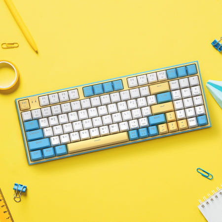 앱코 AN94BT 유 무선 블루투스 게이밍 기계식 키보드 레몬바스켓 갈축