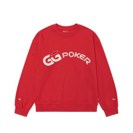 [해외]GG포커 부클 소재 로고 자수 스웨트셔츠 남성용 캐주얼 이지웨어