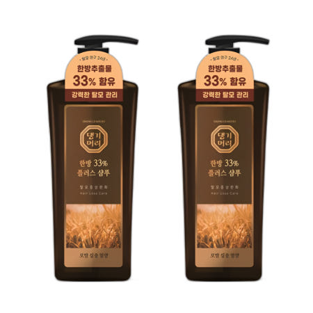 댕기머리 한방플러스 맥주효모 샴푸 500ml 2개