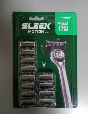 도루코 슬릭 모션 헤드 6중날 면도날 12입 기획팩