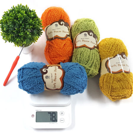 [나은몰 OEM 협력업체]소프트붐붐 수면실 극세사 털실 부드러운 수면사 실  유아 목도리 넥워머 쁘띠목도리 뜨개실