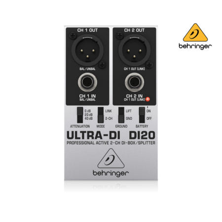 Behringer DI20 베링거 2채널 스플리터 분배기 겸용 다이렉트 DI 박스