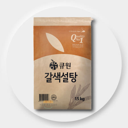 큐원 갈색설탕 15kg 삼양사 황설탕 베이커리 마카롱 재료 업소용 베이킹재료