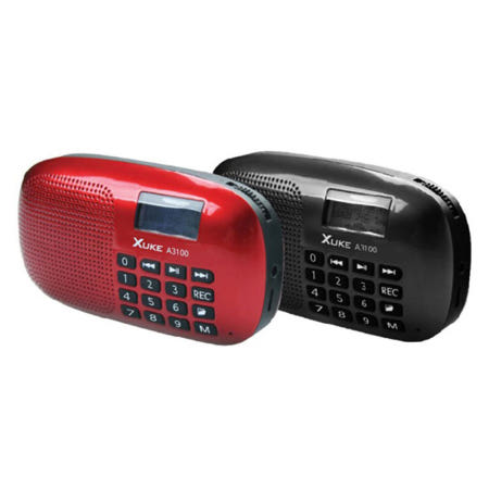 쥬크 XUKE A3100 레드 효도라디오 MP3 FM라디오 효도선물 등산 낚시 친구