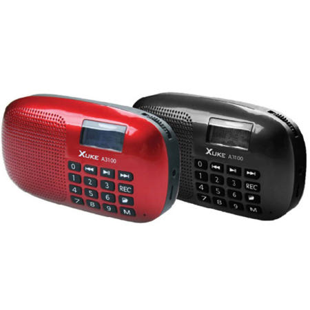 쥬크 XUKE A3100 휴대용 효도라디오 MP3 FM 마이크로 SD카드 최대32G지원