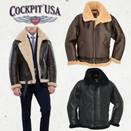 [해외][콕핏 USA 정식판매업체] 콕핏 USA 톰하디 양가죽무스탕 R.A.F Z2109