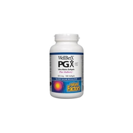 [해외]내추럴팩터스 웰벳엑스 PGX 울트라 매트릭스 소프트젤 825mg 180정 (Natural Factors WellBetX® PGX® Ultra Matrix Softgels)
