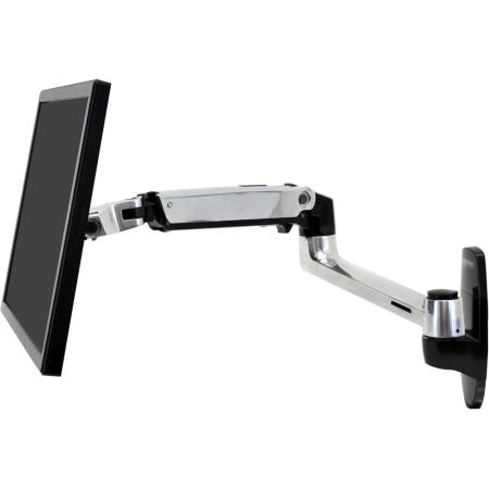 [해외]Ergotron LX 단일 모니터 암 월마운트 벽걸이 광택알류미늄