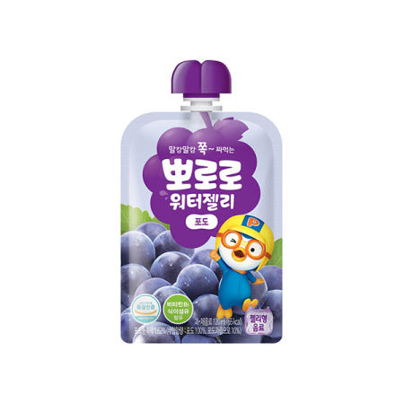 팔도 뽀로로 워터젤리 포도, 120ml, 40개