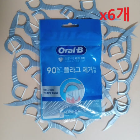 [피엔지]P&G 오랄비 C자형 치실 30개입 x 6개