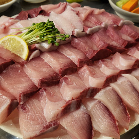 [반찬애진심 협력사]필렛 대방어회 500g 방어필렛 배달 활어 택배 주문 생선 숙성 8kg 이상급