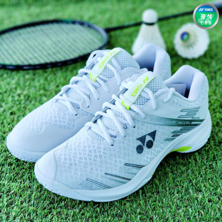 요넥스 - SHB-CA1EX 남녀공용 배드민턴화 캐스케이드 엑셀 신발 화이트 라임 2024
