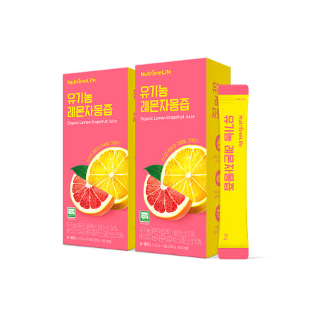 뉴트리원 유기농 레몬 자몽즙 2박스 총 28포 NFC 레몬 착즙