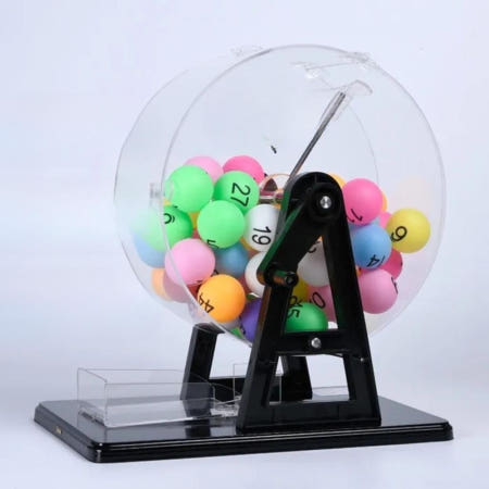 [와이비홀딩스 협력업체][해외]경품 추첨 기계 랜덤 예측 복불복 볼 축제 뽑기 룰렛 50형-주황색 숫자볼(1-50)