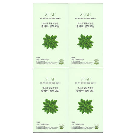 슬리아 곰백보감 곰보배추시럽 15g x 20포 4개