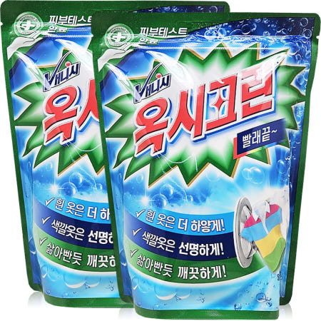 옥시레킷벤키저 옥시크린 분말 표백제 1.2kg, 2개