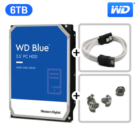 WD BLUE 6TB HDD 5400RPM 256M CMR기록방식 6테라 하드