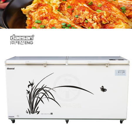 대산ENG 맛샘 업소용 김치냉장고 DS-F850K 850L 2도어/뚜껑형/내부스텐