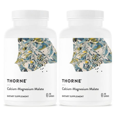 [해외]쏜리서치 칼슘-마그네슘 말레이트 캡슐, 240정, 2개