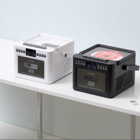 롯데카세트 CD포터블 CD-1980 양방향블루투스 라디오 무선 CD플레이어 USB SD카드 인식