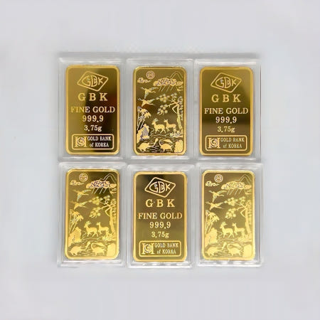 GBK 골드바 3.75g - 24k 순금 십장생 골드바 99.99 포나인