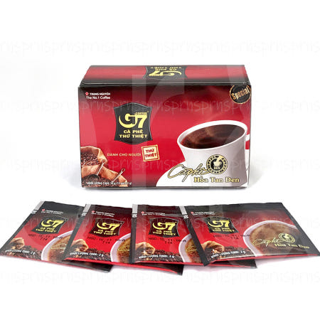 베트남 g7커피 블랙 인스턴트 무설탕 30g(2gX15팩) 사이공 롯데마트 루왁 나트랑 족제비 원두 C7 아메리카노 위즐 푸꾸옥 다낭 커피 박스