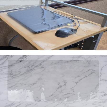 마못아지트 투명 60cm 테이블 매트 방수 식탁 보호 먼지 덮개 패드 유리대용