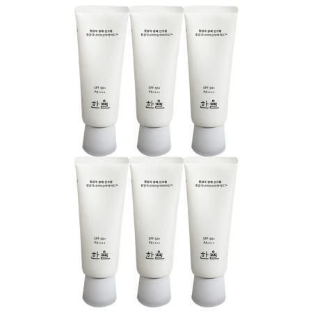 한율 흰감국 광채 선크림 70ml(SPF50+) 6개