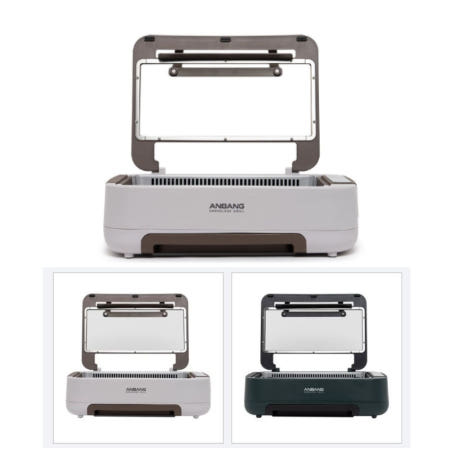 [㈜디앤더블유]안방그릴시즌6 연기안나는 전기 그릴 고기 불판 필터 가방 가정용 세트