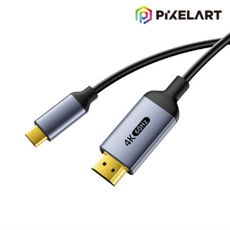 픽셀아트 ZX123 미러링 케이블 C to HDMI 4K 2M / 재고보유 / 주말여업 / 강변역 방문수령, 퀵가능