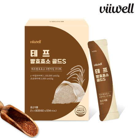비웰 테프 발효 효소 골드S / 자연발효 효소식품 30포, 1개