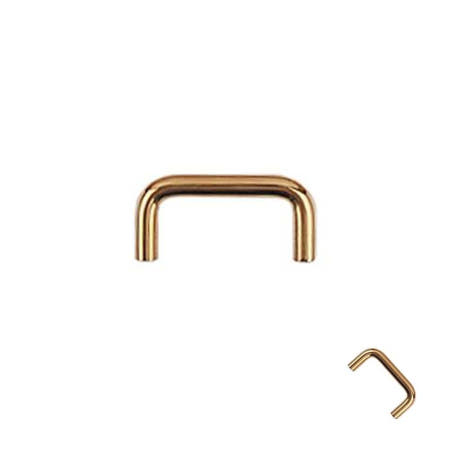 [당사 협력사]육햐 수납장손잡이 서랍손잡이 가구손잡이 2구손잡이 티타늄골드 2구 ㄷ자봉 손잡이 나사간격 64mm