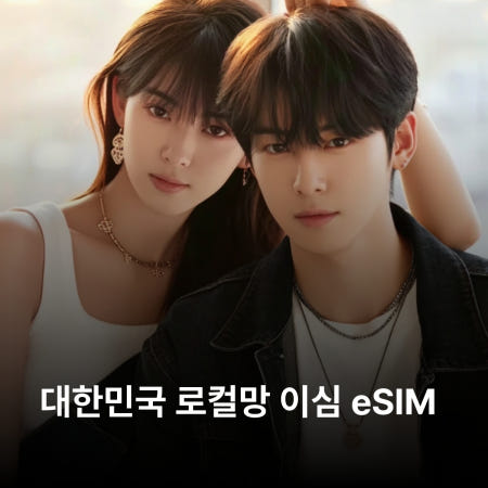 대한민국 한국 로컬망 이심 eSIM KT 5G LTE 서울 제주도 부산 대구 경기도 인천 강원도 인증필요없음 이심통