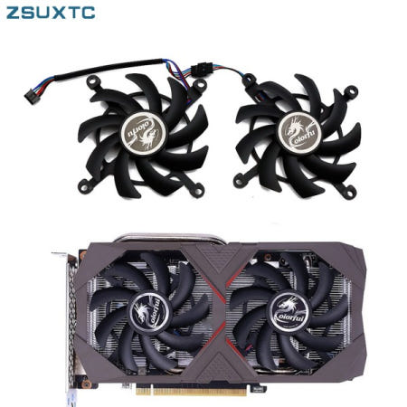 다채로운 GeForce RTX2060 GTX 1660 TI 엄청 그래픽 카드 냉각 팬용 2PCS 85MM GPU