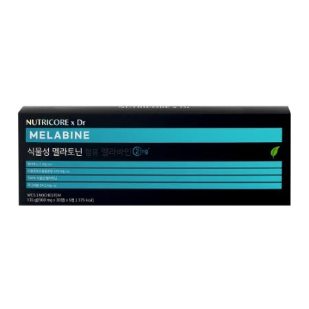 뉴트리코어 멜라바인 2mg 30정 x 5개입 식물성 멜라토닌 멜라토닉 멜라드림 메라토닌