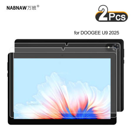 [해외]100% DOOGEE U9 2025 태블릿용 HD 스크래치 방지 강화 유리 보호대 하드 필름 2 개