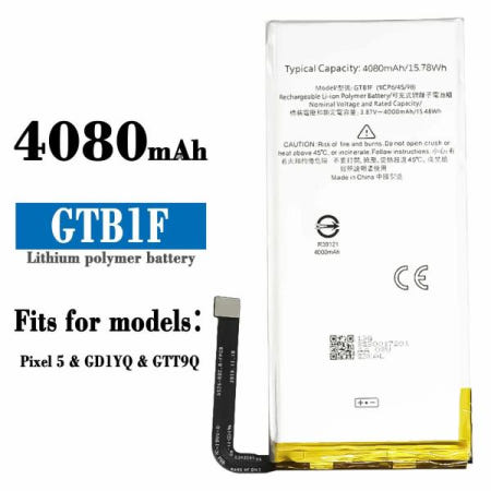 GTB1F 4000mAh 배터리 구글 픽셀 5 CD1YQ CTT9Q 하이 퀄리티 리튬 최신 및 무료