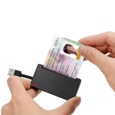 다기능 범용 스마트 카드 리더 SIM 전화 ID 은행 세금 신고 CAC에 적합 SCR3 USB2.0