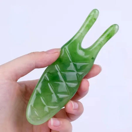 수지 페이스 리프팅 Guasha 긁기 마사지 도구 플레이트 감소 코 아이 스파