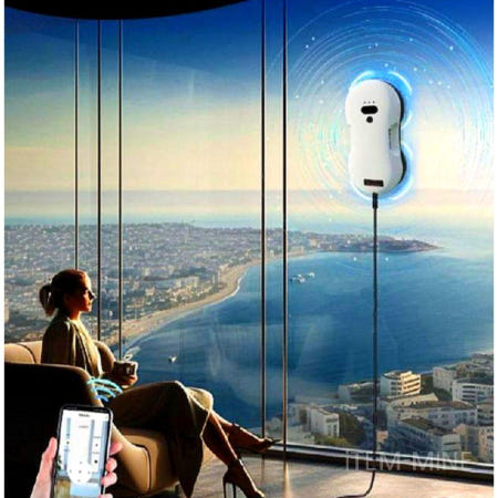 [아이템마인 협력사][해외]창문 로봇청소기 유리창 자동 청소기 로봇 아파트 대여 HUTT 오로와 혼합색상 유리 외창